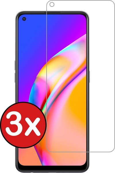 Screenprotector - 3 Stuks - Geschikt voor OPPO A94 - Extra Sterk - Beschermglas - Gehard Glas - Tempered Glass - Screen Protector