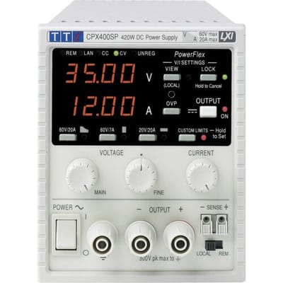 Aim TTi CPX400S Labvoeding, regelbaar 0 - 60 0 - 20 A 420 W OVP Aantal uitgangen: 1 x