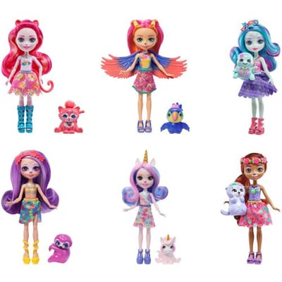 Enchantimals met diertje Asstd - GYJ02 - Maura Mermaid & Glide Speelpoppen