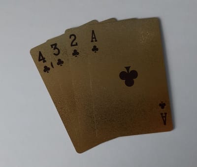 Merkloos - Luxe gouden speelkaarten - Pokerkaarten - waterbestendig - Buigbaar - 500 euro print
