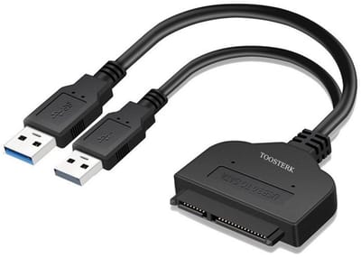 USB 3.0 naar SATA III Adapterkabel met UASP Snelle verbinding voor 2.5” SATA SSD/HDD via USB 3.0 met verbeterde overdrachtssnelheid