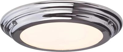 Landelijke Plafondlamp - Steady Lighting - Metaal - Landelijk - Integrated LED - L: 36.1cm - Voor Binnen / Binnen - Woonkamer - Eetkamer - Zilver