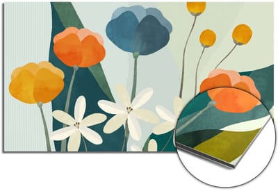 KitchenArt - Garden Melody Spatscherm - 60x30 cm - Spatscherm Achterwand Keuken - Spatwand Keuken