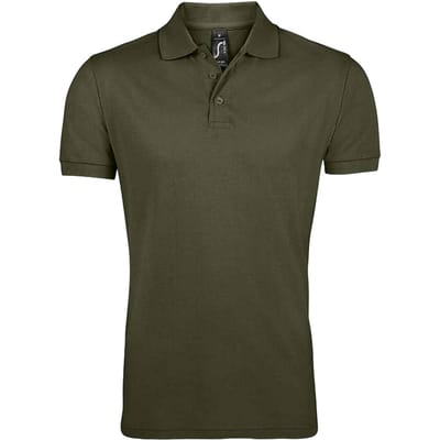 SOLS Heren Prime Pique Poloshirt met korte mouwen (Leger)