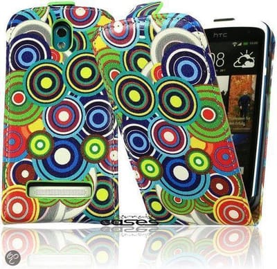 Alternate Circle Motief​ Flip Case Cover Hoesje HTC Desire 500