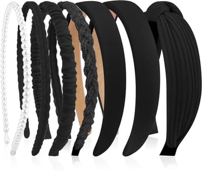 Set van 7 Vrouwen Haarbanden met Parels en Diverse Modellen, Ideaal voor Meisjes en Vrouwen, Perfecte Accessoires voor Haarstyling