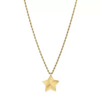 Bijoutheek Collier Ster Gedraaid Goud