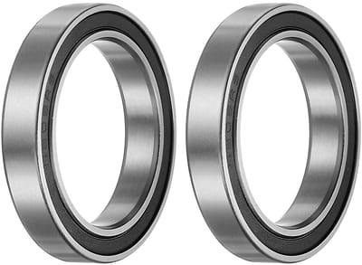 Allecto - 6806-2RS groefkogellagers - dubbel afgedicht - 30 mm boring - chroomstaal - geschikt voor motoren en transportbanden - 2 stuks