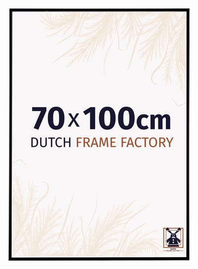Fotolijst 70x100 cm - Kunststof - Zwart Mat - Easy