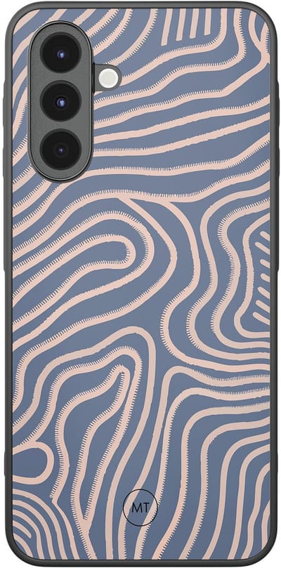 Hoesje geschikt voor Samsung Galaxy A16 - Flowing lines - TPU Hard Case Backcover - Paars - Mooie Telefoonhoesjes