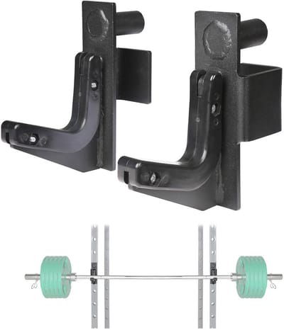 J-Haak Halterhouder voor Power Rack - Ideaal voor Squatrek en Kniebuigstandaard