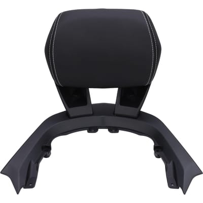 Coussin de dossier de siège arrière en cuir PU pour passager de moto avec support pour Xmax300 black