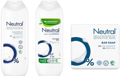 Neutral Set - Shampoo + Douchegel + 2 x 100 gram Zeep
