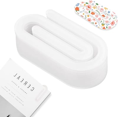 Transparante Acrylaat Paperclips - 10 Stuks, Ideaal voor Kantoor, DIY Projecten en Snackverpakkingen, 99.7×49.3×2.3mm