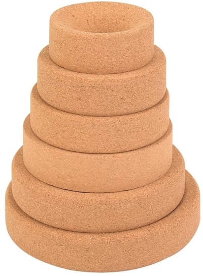 Dailygoods - Support de Liège - Synthetische Kurk - Hoogwaardige kwaliteit - 110 mm - Ronde Vloerglasproducten - Perfect voor laboratoria - Ideaal voo