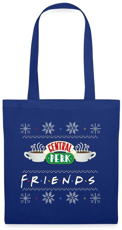 Friends Central Perk Lelijk Kerstmis Tas Van Stof Schoudertas