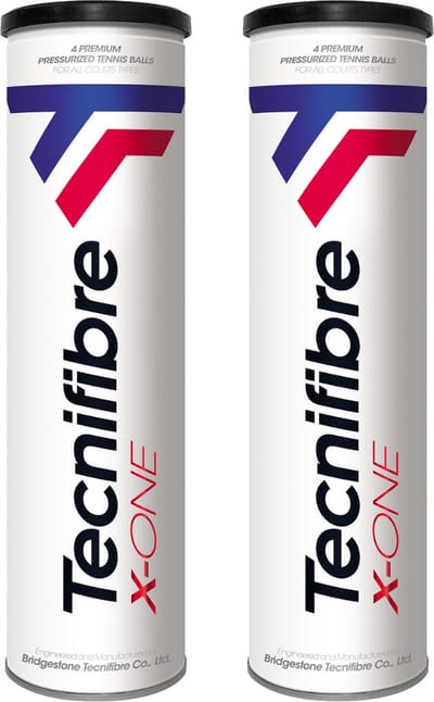 Tecnifibre X-One Tennisbal - 8 Ballen (2 blikken van 4) - Gasgevuld - Geel