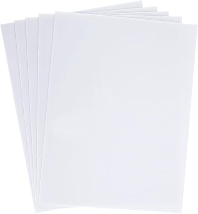 Kunststof Platen Wit - Acrylglas Plaat - Knutselen Schilderen - Slagvast Slijtvast - 40 x 30 cm 3 mm - Wit