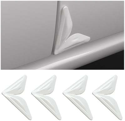 Dailygoods- Hoekbeschermhoezen 4 stuks - Krasbestendige Hoekafdekking - Siliconen Autodeur Bescherming - Antikras - Universeel - Afmetingen 92 x 16 x 10 mm - Autodeurbescherming