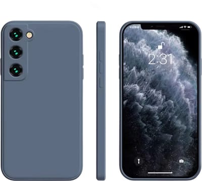 Valbestendige Siliconen Back Cover – Geschikt voor Samsung Galaxy S25 – Schokabsorberend Telefoonhoesje tegen Krassen & Stoten-Grijs