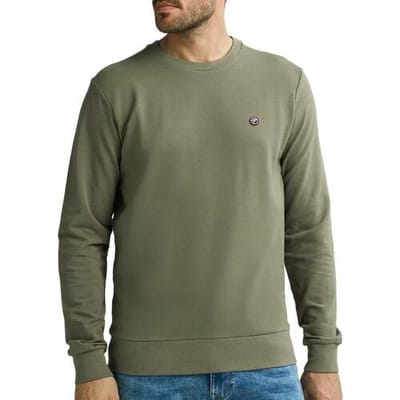 Petrol Industries Heren Sweater - Regular Fit Trui - Ronde Hals - Herentrui - Truien - Herenkleding - Groen - Maat XXL