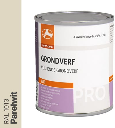 OAF PRO Grondlak Professioneel Parelwit (RAL 1013) 750 ml - Grondverf voor Hout en Metaal - Grondverf Buiten - Kan 1 Jaar buiten zonder aflak - In 9.000 mengkleuren