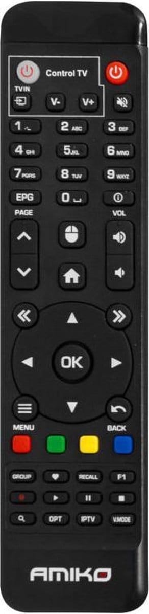 Amiko afstandsbediening voor A6 | A6N | A6N MAX | One | One 5G | Pure