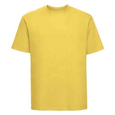 Russell Heren Ringspun Cotton Classic T-shirt (Geel)