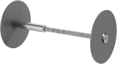 Afdekplaat Deurgat - Reparatieplaat Deurslot - Veilig Gat Dichten - Roestvrij Staal - 12.7x4x4cm - Grijs