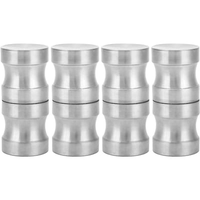 4 Sets Poignées Boutons de Porte de Douche en Verre Acier Inoxydable 304 Quincaillerie Accessoire de Salle de Bain