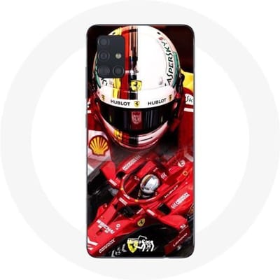 Samsung Galaxy A51 Hoesje Formule 1 Sebastian Vettel F1 Rood rood