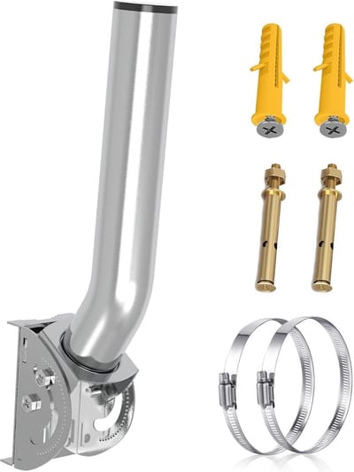 Verstelbare houder voor tv-antenne - Draadloze buitenmontage, weerbestendige CPE-houder - 37 cm