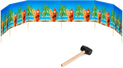 Garronda Strand Windscherm Met Stokken - Windscherm Strand – Windscherm – Rubberen hamer – GD-EX-Wb-8m