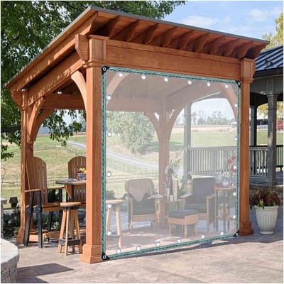 Transparante Zijwanden - Regenjassen - Pergola Beschermen - Scheurvast PVC - 3 x 5 m - Transparant