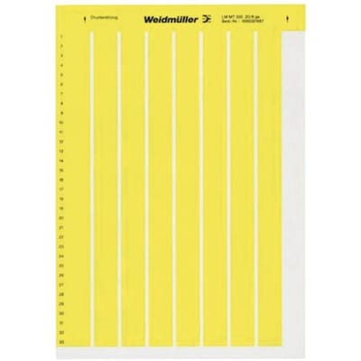 Weidmüller 1724151687-1 LM MT300 17X9 GE Kabeletiket LaserMark 9 x 17.8 mm Kleur van het label: Geel Aantal etiketten: 341