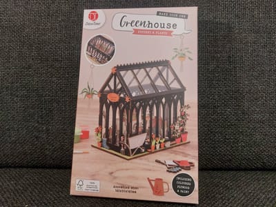 Houten Knutselset | Maak je eigen Greenhouse - Pottery & Plants | Inclusief verf