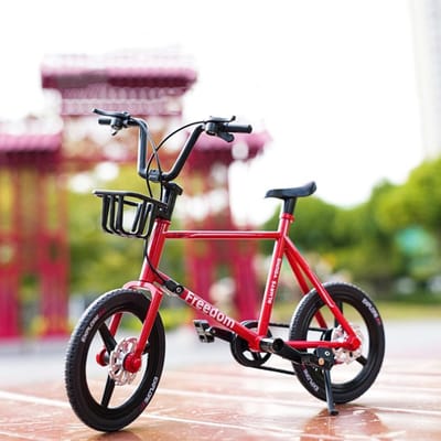 1:Modèle de Mini Vélo Échelle 8 Course Métal Simulation VTT Jouet Ornement Modèle de Vélo de Route BMX Miniature Pour Enfants