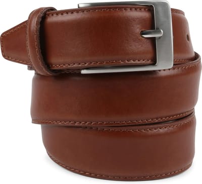 Suitable Riem Cognac Leer 022 - Maat 105 - Heren leren broekriem / broeksriem - Ceintuur - Riem formeel