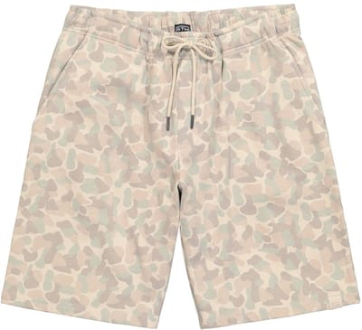 STHUGE - Heren - Sweatbermuda patroon Relaxed Fit - Zacht graniet - Maat L