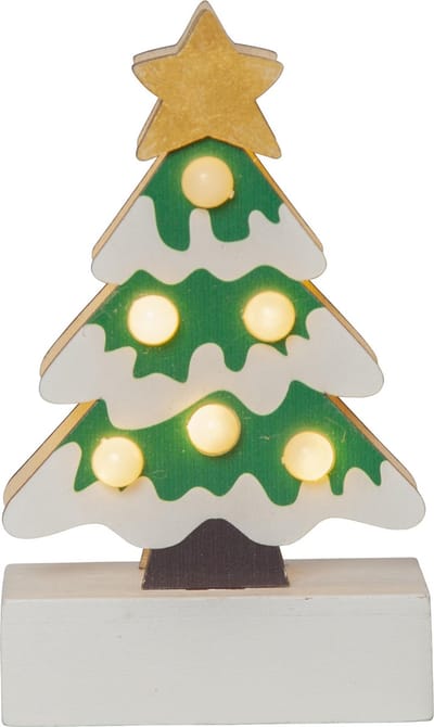 Star Trading LED decoratieve licht kerstboom 'Freddy', op batterijen, kleurrijk
