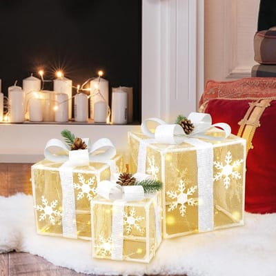 Luminous kerstcadeau, verlichte kunstdozen met licht, decoratie voor binnen, perfect voor feesten, bruiloften en verjaardagen