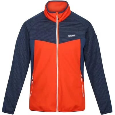 De Regatta Yare Vi Fleece Met Volledige Rits - Heren - Extol Stretch - Gerecycled - Oranje