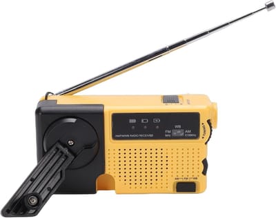 Noodradio - Draagbare Radio - Outdoor Camping - Zonne en Handslinger - Compact Lichtgewicht