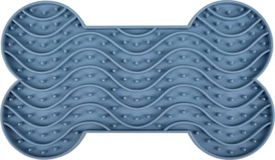 Flamingo Likmat "Yummee" – Petrol – M – 21,8 x 12,8 x 1,9 cm – Antischrok Likmat voor Honden en Katten