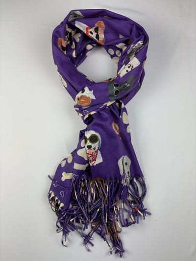 Leuke honden sjaal in 7 kleuren 30% katoen / 70% viscose