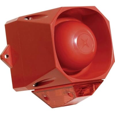 ComPro Combi-signaalgever Xenon Asserta Midi AV Knipperlicht, Continu geluid 110 dB