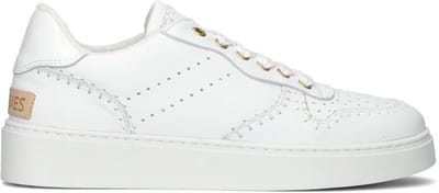 Shabbies Amsterdam - Bossa Festa Sneaker Leer Wit - Maat 36