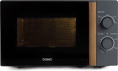 DOMO DO2920 Solo Microgolfoven “Wood You” - Magnetron - 20 L - 700 watt - Grijs - Houtlook Handvat