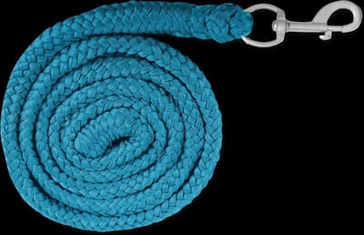 Waldhausen Halstertouw Economic azuur blauw met karabijnhaak