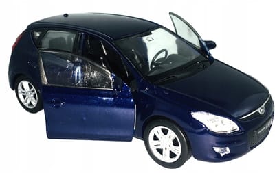 Welly Hyundai i30 Modelauto Metaal 1:34 Donkerblauw